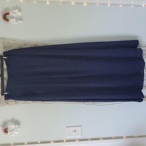 Navy maxi skirt